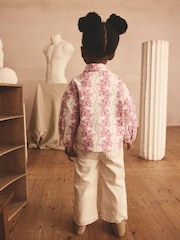 Pink 100% Cotton Cath Kidston Printed Shacket (3mths-7yrs) - Image 2 of 5