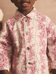 Pink 100% Cotton Cath Kidston Printed Shacket (3mths-7yrs) - Image 5 of 5