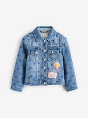Blue Cath Kidston Printed Denim Western Jacket (3mths-7yrs) - Image 1 of 9