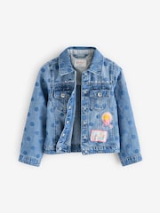 Blue Cath Kidston Printed Denim Western Jacket (3mths-7yrs) - Image 2 of 9