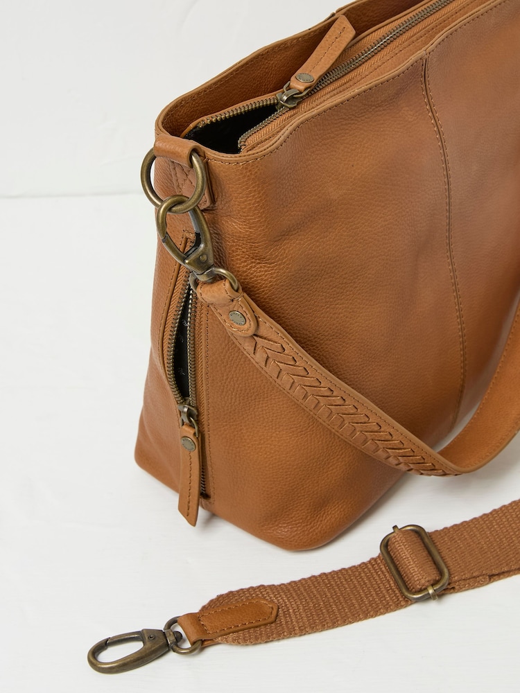 FatFace Valetta Tan Brown Bag - Image 4 of 4