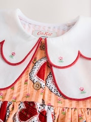 Pink Cath Kidston Sleeveless Heart 100% Cotton Dress (3mths-7yrs) - Image 2 of 3