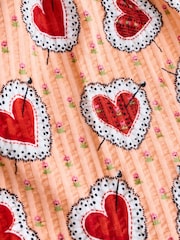 Pink Cath Kidston Sleeveless Heart 100% Cotton Dress (3mths-7yrs) - Image 8 of 8