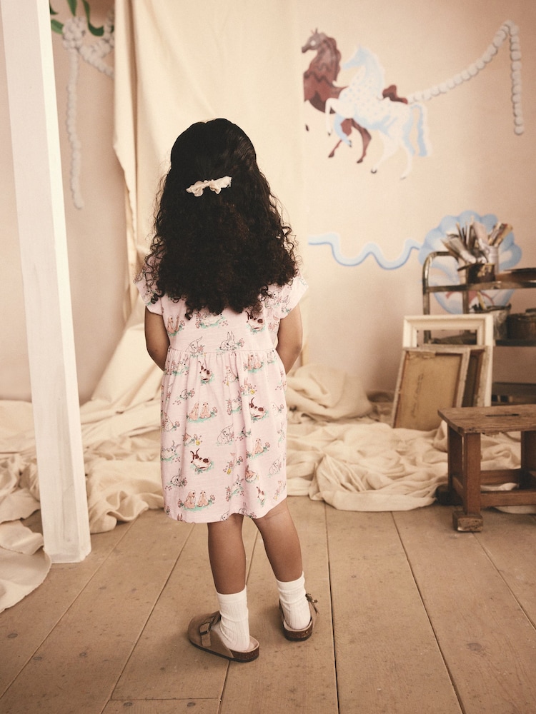 Pink Cath Kidston Jersey 100% Cotton Dress (3mths-7yrs) - Image 2 of 9