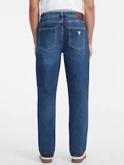 Guess Jeans Medium Blue Wash Wash Relaxed 100% Cotton Jeans - Image 4 of 7