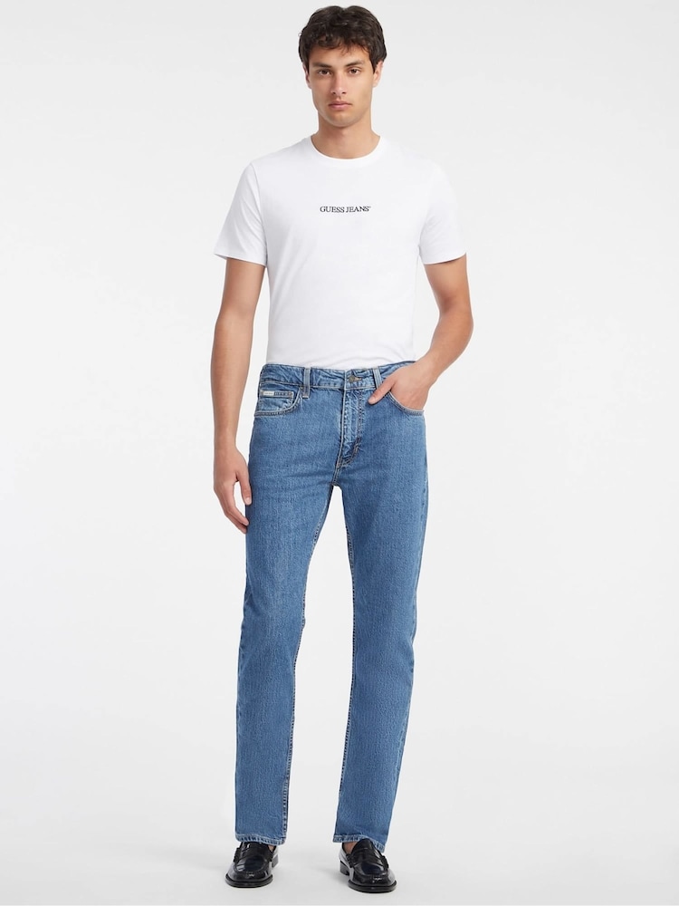 Guess Jeans Blue Straight Leg 100% Cotton Jeans - Image 1 of 6