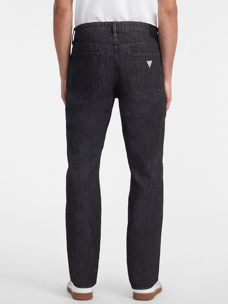 Negru - Guess Jeans Croială dreaptă 100% Cotton Jeans - Image 3 of 6