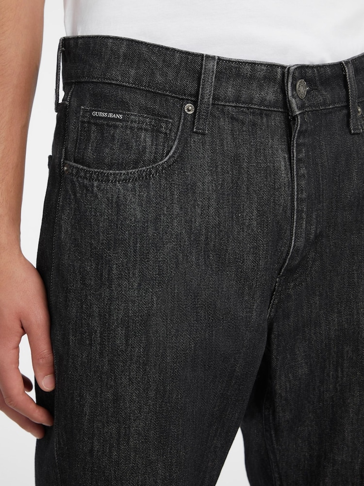 Guess Jeans Black Straight Leg 100% Cotton Jeans - Image 6 of 6