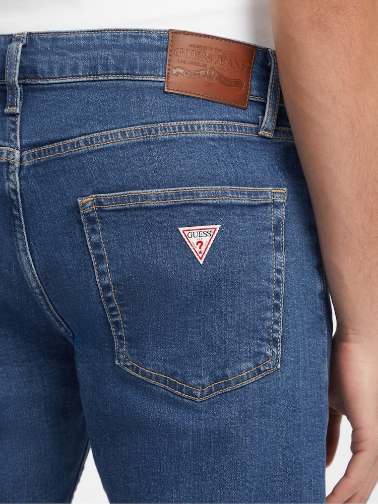 GUESS JEANS Blue Slim Fit Jeans - Image 6 of 6