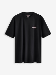 Guess Jeans Black Boxy Fit Back Graphic Logo 100% Cotton T-Shirt - Image 6 of 6