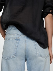 Mango Blue Miami Medium-Rise Straight Fit 100% Cotton Jeans - Image 5 of 7