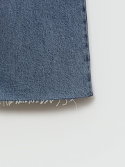 Mango Blue Catherin Culotte High Waist Jeans - Image 9 of 10