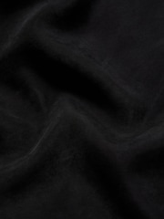 Mango Black Cupro Dress With Side Opening - Image 8 of 8