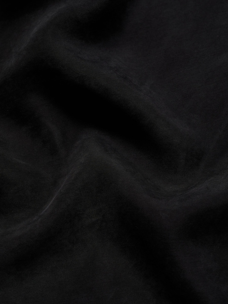Mango Black Cupro Dress With Side Opening - Image 8 of 8