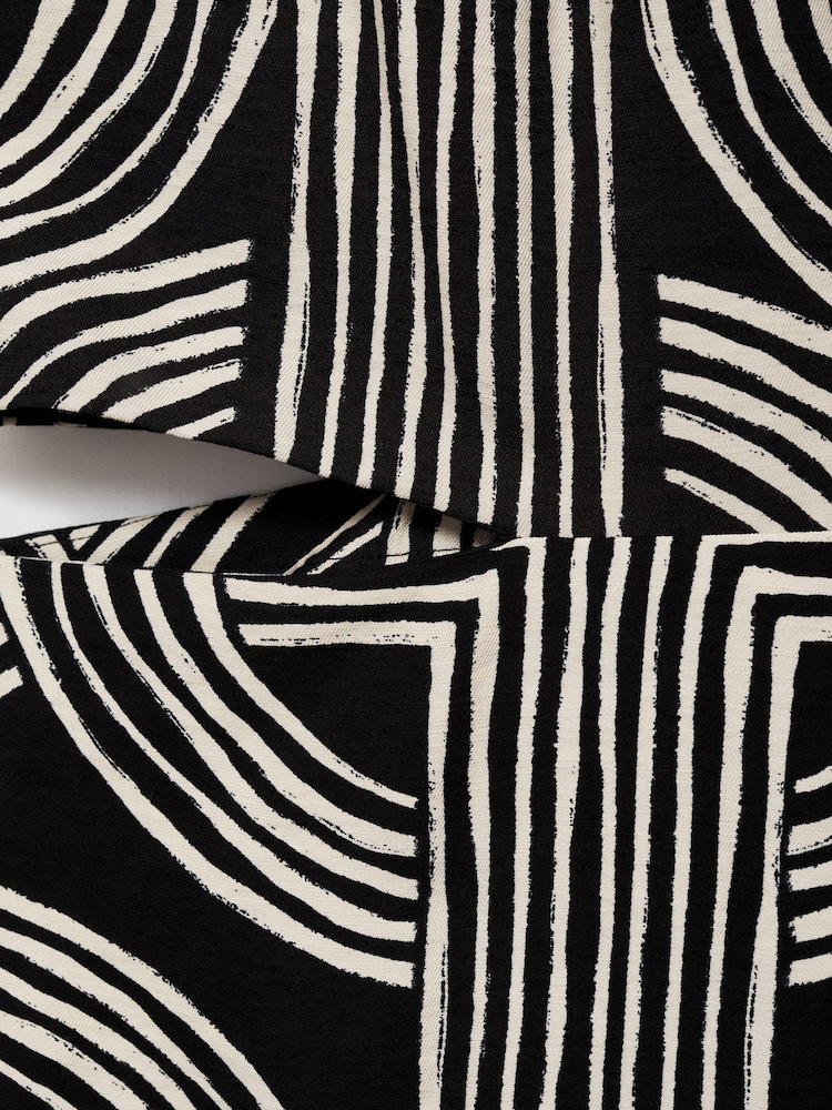 Mango Black Printed Dress With Openings - Image 5 of 5