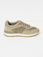 FatFace Khaki/Green Iva Runner Trainer - Image 1 of 3