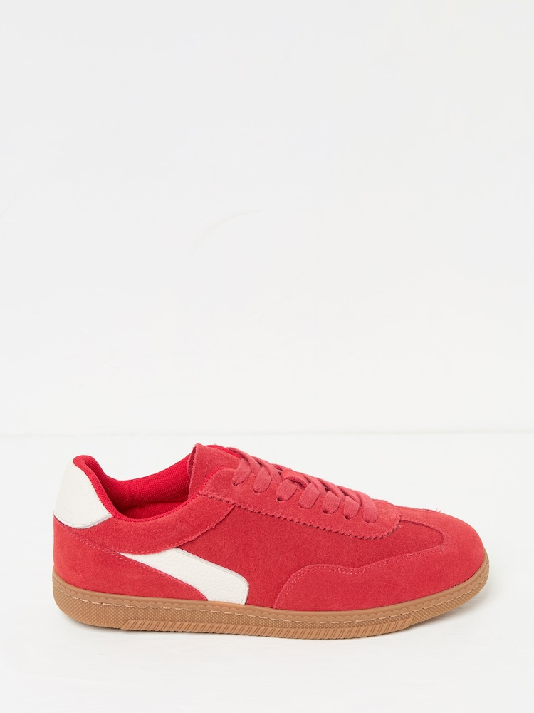 FatFace Red Fia Retro Trainer - Image 1 of 3