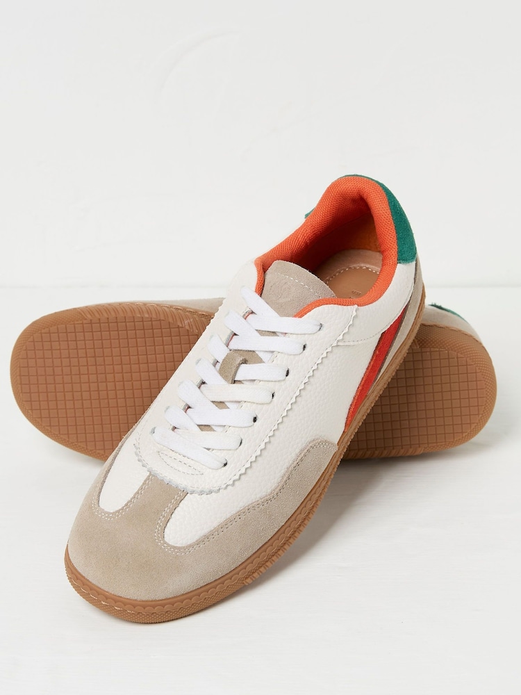 FatFace White Fia Retro Trainer - Image 3 of 3 FatFace White Fia Retro Trainer - Image 3 of 3