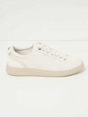 FatFace White Nora Lace Up Trainer - Image 4 of 6