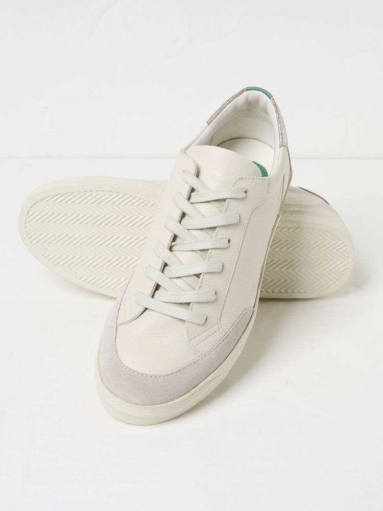 FatFace Meri White Skater Trainer - Image 2 of 3