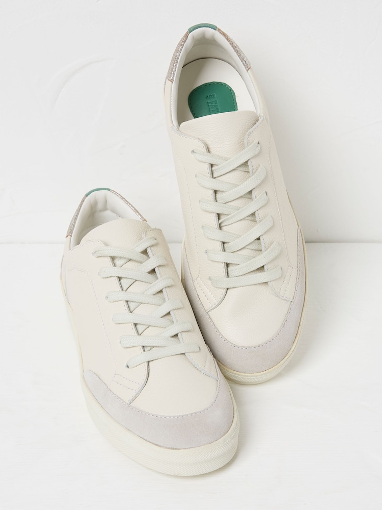 FatFace Meri White Skater Trainer - Image 3 of 3