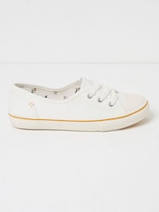 FatFace White Suzie Ballet Trainers - Image 1 of 3