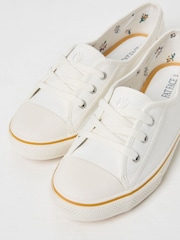 FatFace White Suzie Ballet Trainers - Image 2 of 3