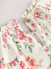 Pink/Cream Ditsy Floral Cath Kidston Blouse and Leggings Set (3mths-7yrs) - Image 8 of 9