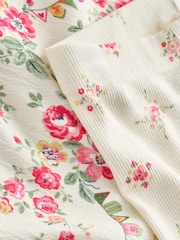 Pink/Cream Ditsy Floral Cath Kidston Blouse and Leggings Set (3mths-7yrs) - Image 9 of 9
