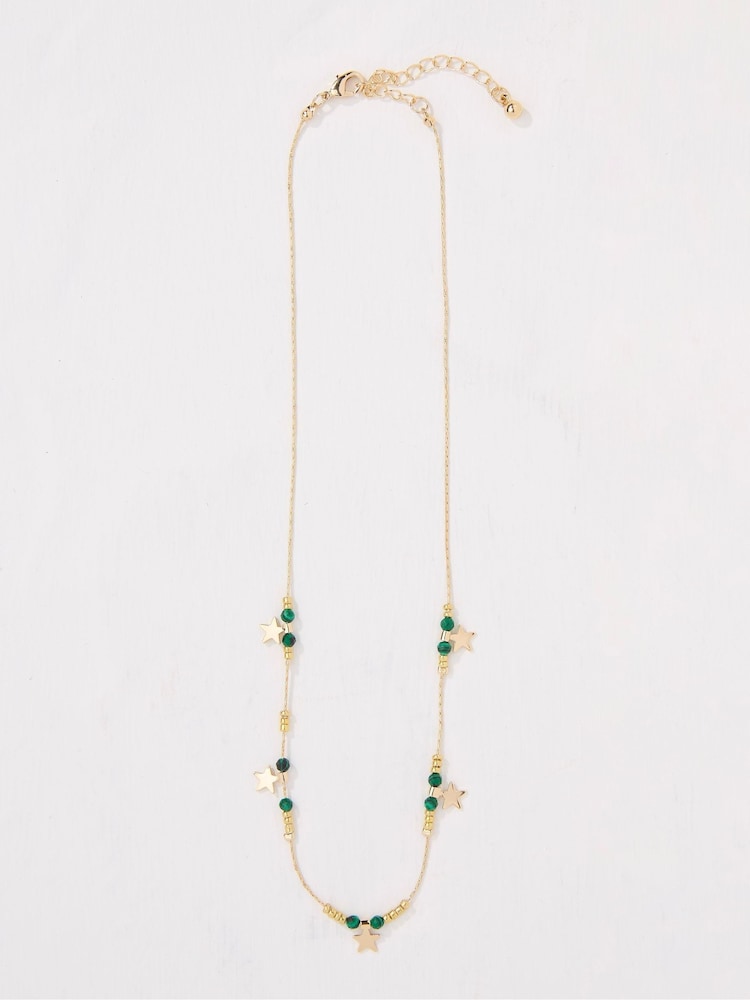 FatFace Gold Tone Star Necklace - Image 1 of 2