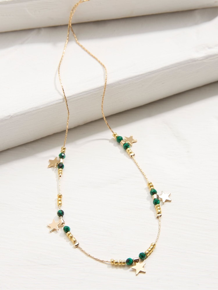 FatFace Gold Tone Star Necklace - Image 2 of 2