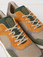FatFace Oakes Green Leather Trainers - Image 3 of 3