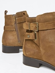 FatFace Avery Tan Brown Buckle Boots - Image 3 of 3