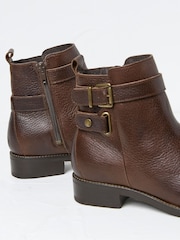 FatFace Avery Brown Buckle Boots - Image 3 of 3