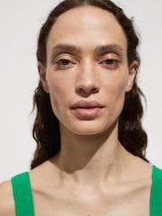 Mango Green Ribbed Knit Top - Image 5 of 7