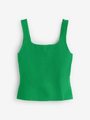 Mango Green Ribbed Knit Top - Image 6 of 7