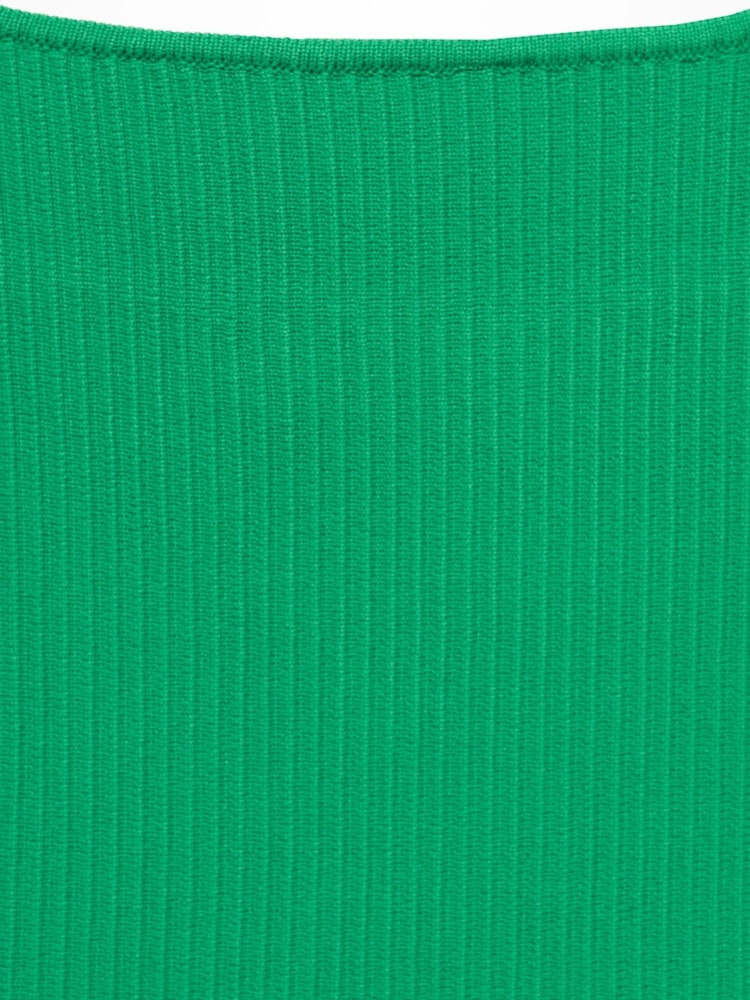 Mango Green Ribbed Knit Top - Image 7 of 7