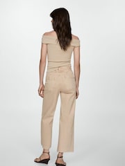 Mango Brown Catherin Culotte High Waist Jeans - Image 2 of 11