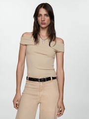 Mango Brown Catherin Culotte High Waist Jeans - Image 5 of 11