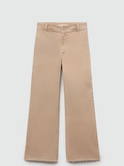 Mango Brown Catherin Culotte High Waist Jeans - Image 9 of 11