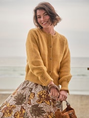 FatFace Carlee Knitted Button Front Cardigan - Slika 1 iz 6