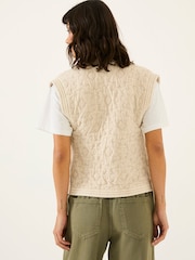 FatFace Flora Natural Quilted Waistcoat - Image 2 of 8