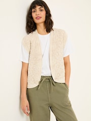 FatFace Flora Natural Quilted Waistcoat - Image 5 of 8