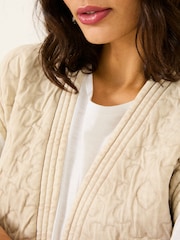 FatFace Flora Natural Quilted Waistcoat - Image 6 of 8