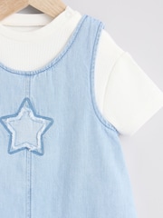Denim Star Baby Denim Dungaree and Bodysuit Set (0mths-2yrs) - Image 4 of 9