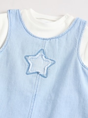 Denim Star Baby Denim Dungaree and Bodysuit Set (0mths-2yrs) - Image 5 of 9