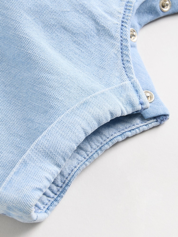 Denim Star Baby Denim Dungaree and Bodysuit Set (0mths-2yrs) - Image 7 of 9