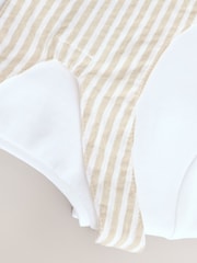 Neutral Stripe Baby Woven Dungaree and Bodysuit Set (0mths-2yrs) - Image 9 of 9