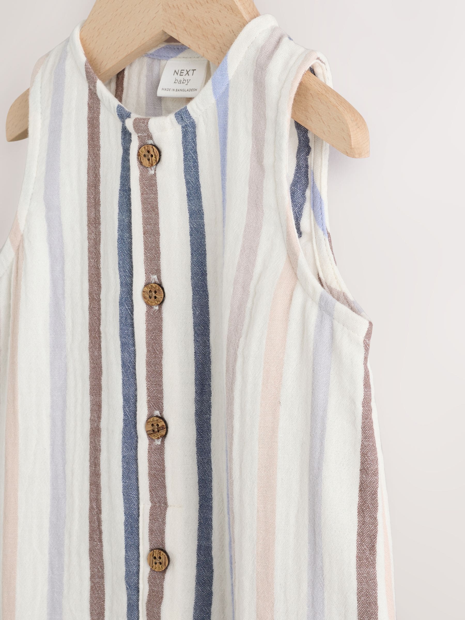 Next：日本 ブルー / ホワイト ストライプ - ウーブン べビー