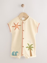Neutral Sun Print Baby Romper (0mths-2yrs) - Image 1 of 12